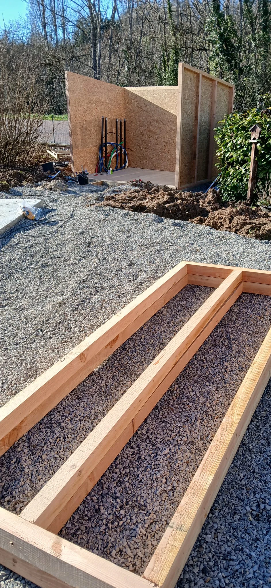 Extension terrasse et carport terminé